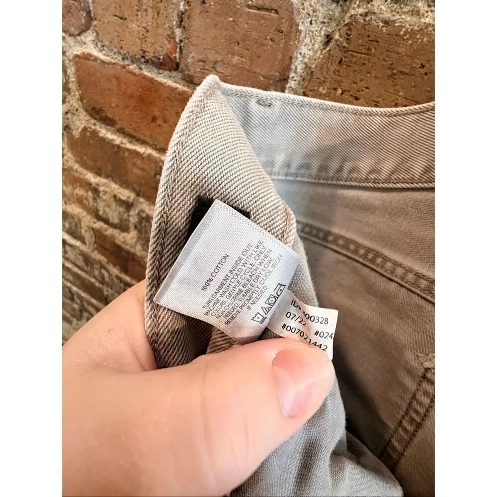 EXPRESS • Gray Cotton Wide Leg High Rise Jeans • Ladies Size 4R